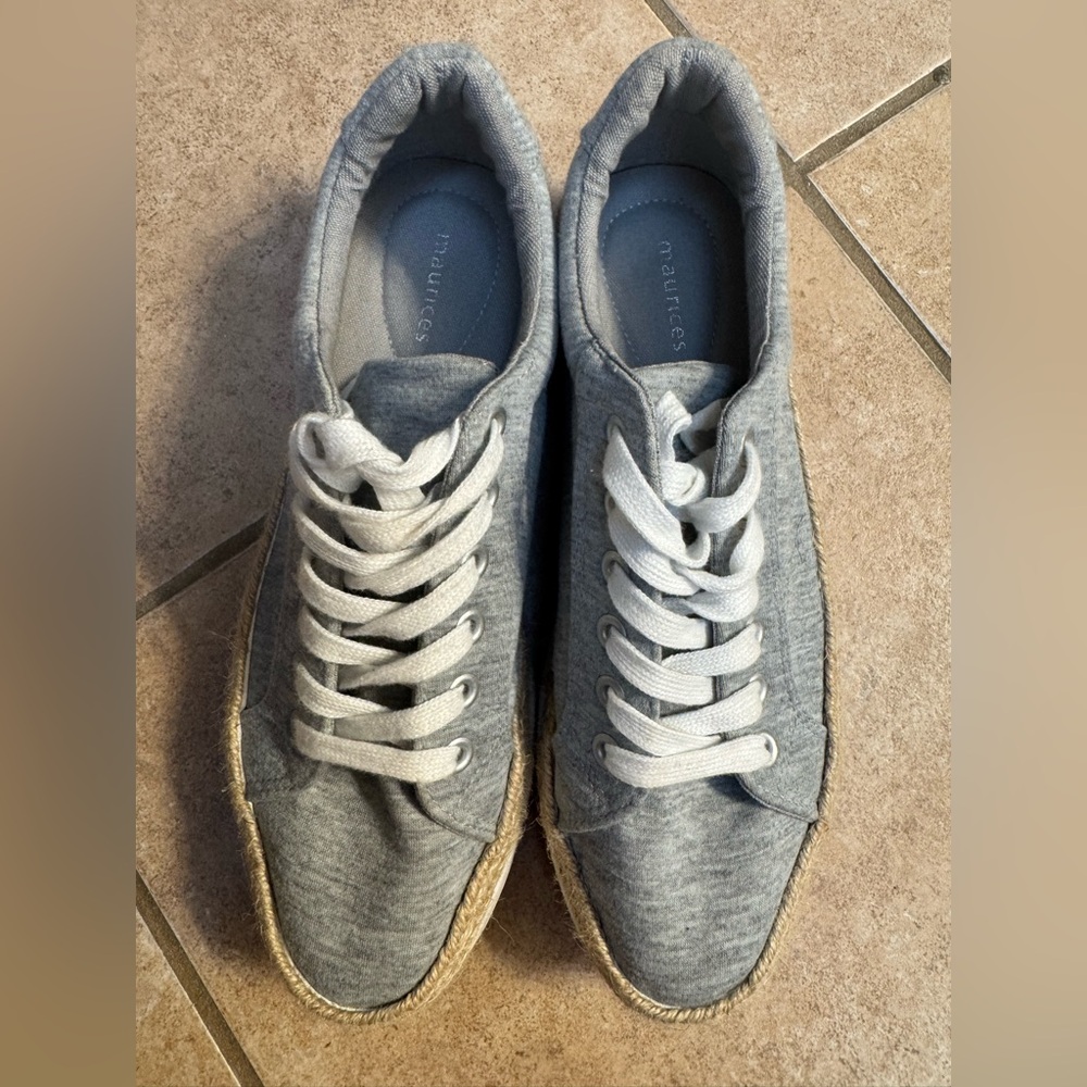 Gray Platform Sneakers
